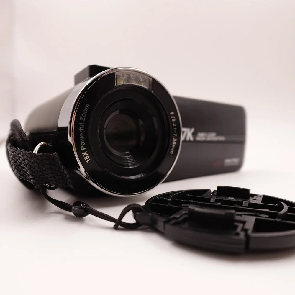 2.7K Digital Camcorder Black 18X Zoom Vlogging Retro Y2K Aesthetic‎